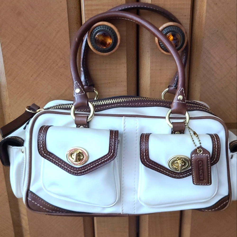 Coach Top Handle Satchel with Matching Small Wallet